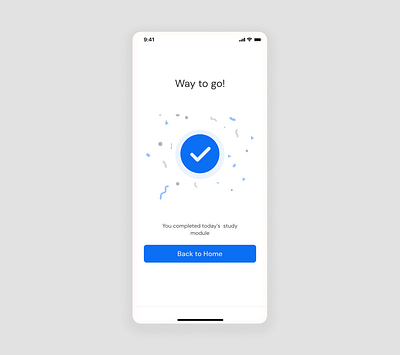 Daily UI, Success Message page design mobile ui ui