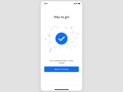 Daily UI, Success Message page design mobile ui ui