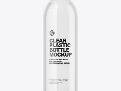 Free Download PSD Clear Plastic Water Bottle Mockup free mockup template mockup designs