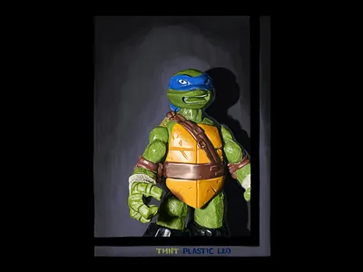 TMNT Plastic Leo + process art artist dead inside art 28 design digital drawing graphic design illustration leo process teenage mutant ninja turtles tmnt