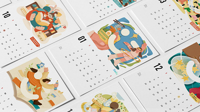 Illustration - Mental Health Calendar Design graphic design illustration