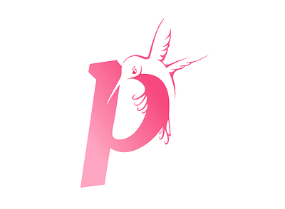 Image Making: P + humming bird graphic design image making logo visual balance