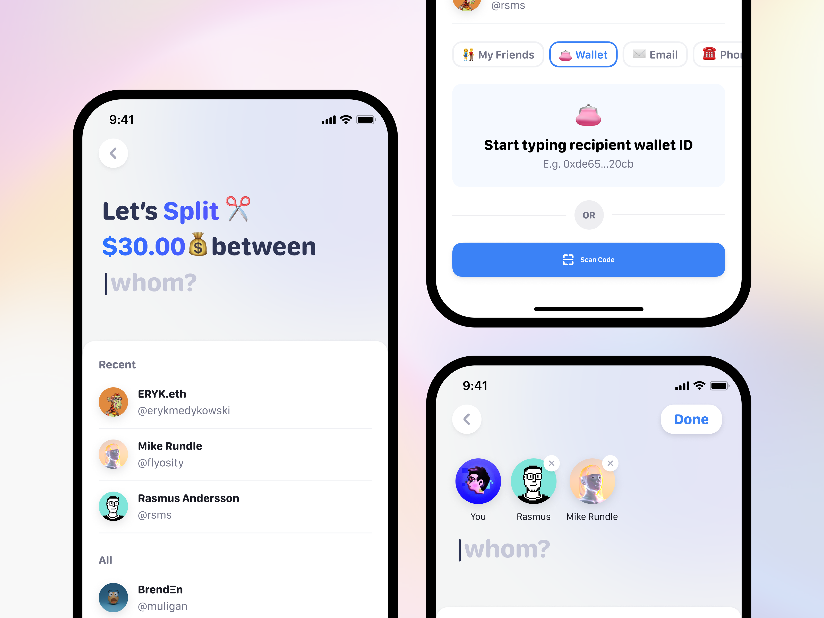 Example of Split Payment with Friends