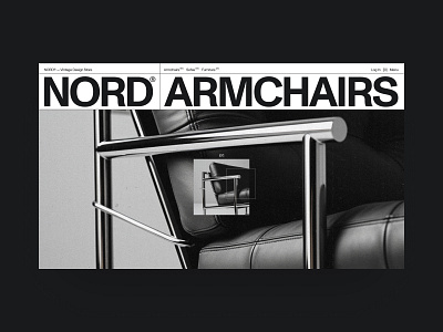 NORD® — Vintage Design Store chair design ecommerce furniture minimal swiss typography ui web