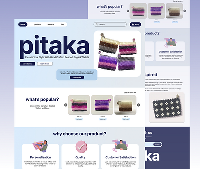 Pitaka - Online shop website ecommerce online shop ui uiux website