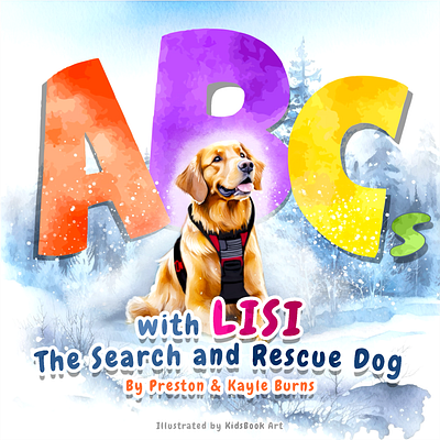 Lisi the search and rescue dog child book design graphic design illustration vector