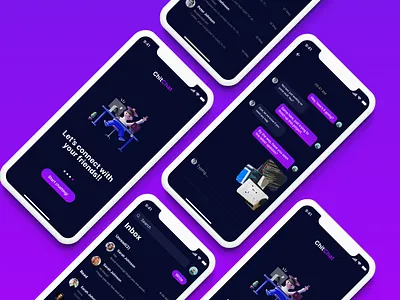 Chatting app app chatting chattingapp chitchat clay colors design dribbble dribble explore frontenddesign illustration inspiration landing logo mobile mockups ui uiux webdesign