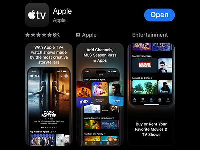Redesigning Apple Tv’s App Store Screenhots app icon ios illustration appstore appstore screenshot branding design graphic design ios screenshot screenshot