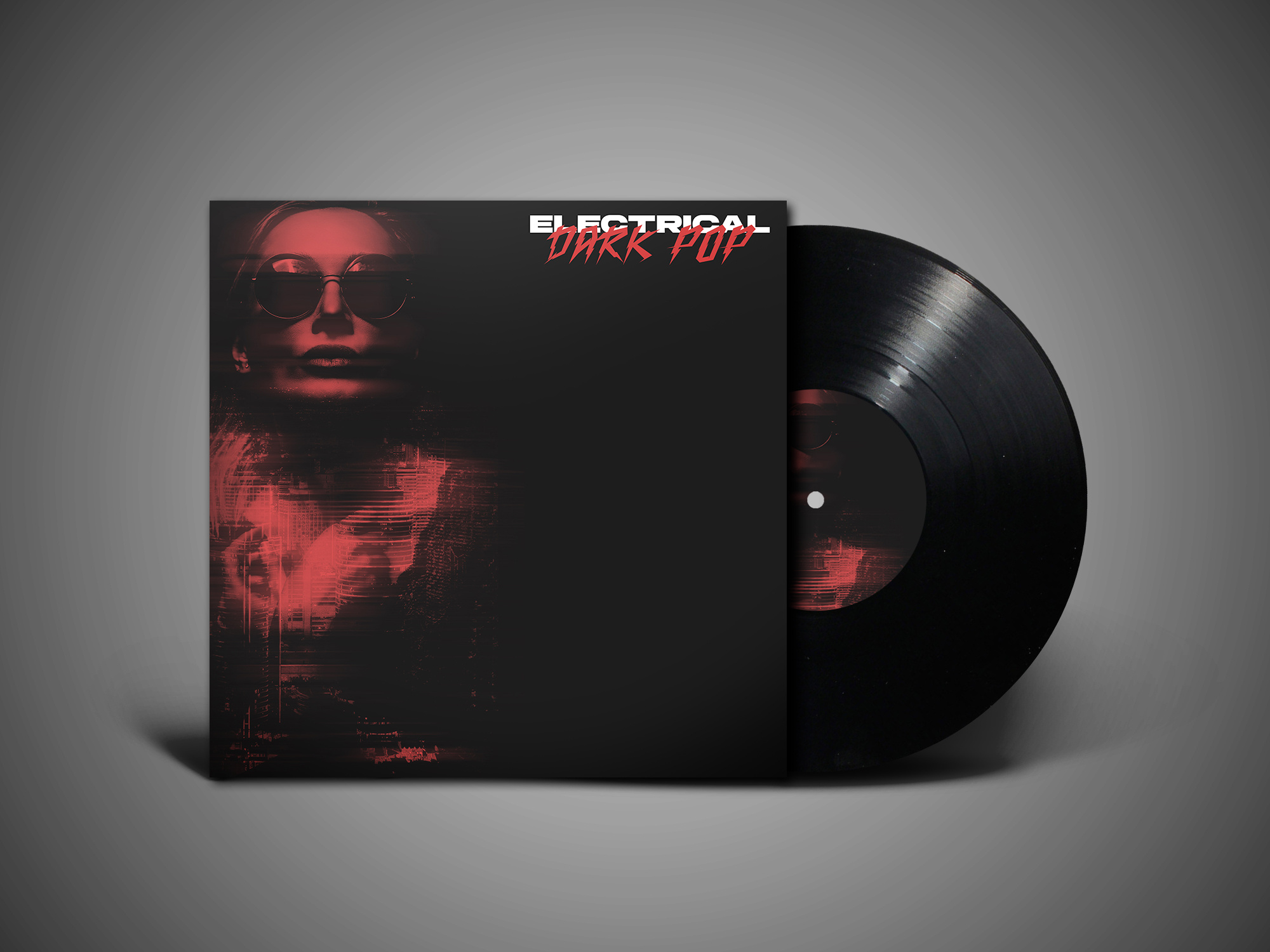 DarkPop - Vinyl Cover Concept branding cover art digital art graphic design illustrator photoshop