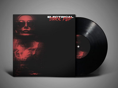 DarkPop - Vinyl Cover Concept branding cover art digital art graphic design illustrator photoshop