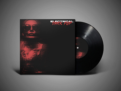 DarkPop - Vinyl Cover Concept branding cover art digital art graphic design illustrator photoshop