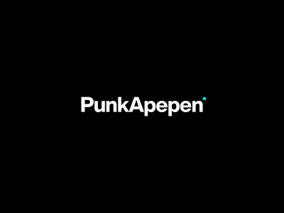 PunkApepen branding design logo logotype minimal typography