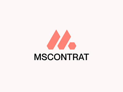 MsContrat Logo branding forward logo identity logo logo mark logotype m icon m logo nusiness logo sumbol
