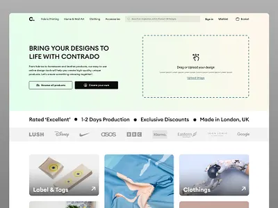 Landing page branding homepage landing page online screen template