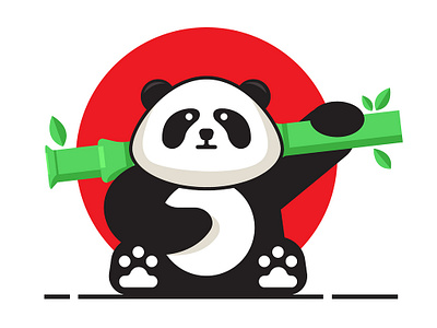 Panda Illustrations panda vector illustration