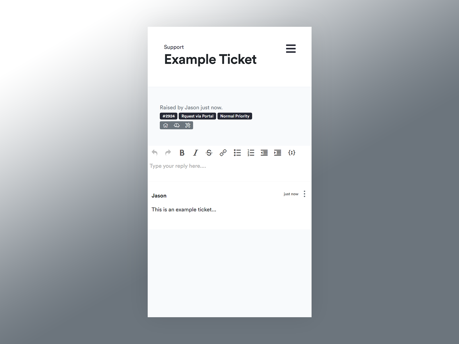 Support Desk Ticket UI by Jason on Dribbble