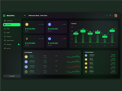 Crypto dashboard app blockchain branding creative website crypto dashboard dashboard widgets design development finance service page ui ux web app web design web ui