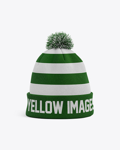Free Download PSD Winter Hat Mockup - Front View free mockup template mockup designs