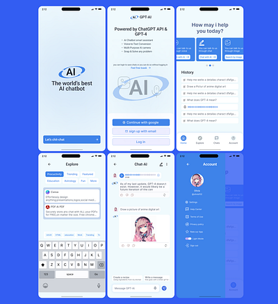 AI chatbot mobile app