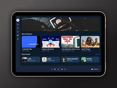 Music Player - Dark app design music music player ui ux