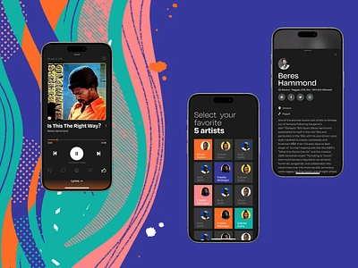 Music Player App Design app design design graphic design illustration interface mobile mobile app mobile application mobile design mobile ui music music app music player player ui ui design user experience user interface user interface design ux