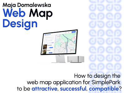 Web map design for SimplePark app branding design graphic design minimal ui ux web