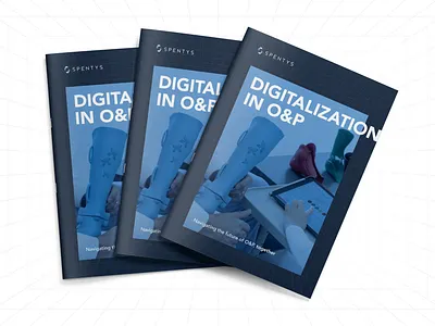 Digitalization In O&P Report brochure clean dark darkmode digital graphic design grid health illustration magazine medical medical technology medtech orthosis print print design printed printing report technology