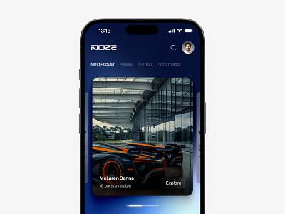 doze / home exploration 🏎️ app car cars concept crypto design future futuristic ios mobileapp modern parts product productdesign ui ui design ux web3