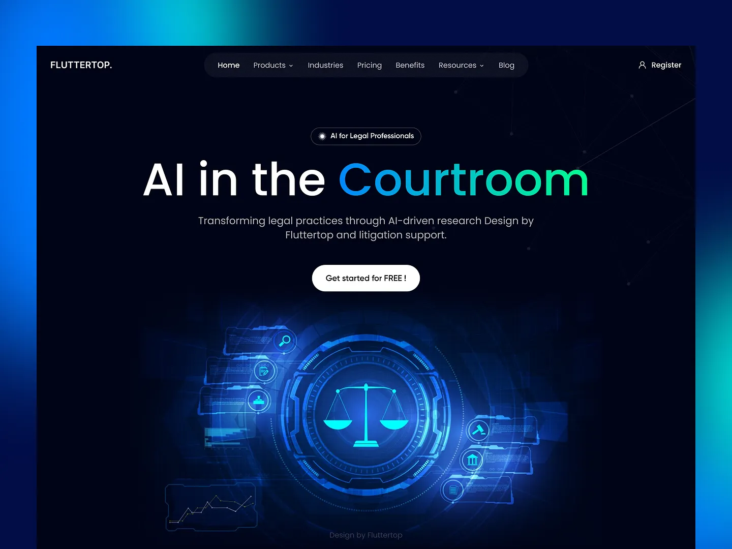 Innovative Legal Website Design for AI in the Courtroom