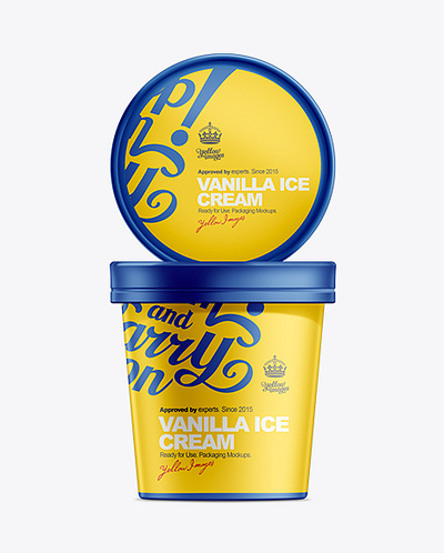 Free Download PSD 16oz Ice Cream Packaging Mockup free mockup template mockup designs