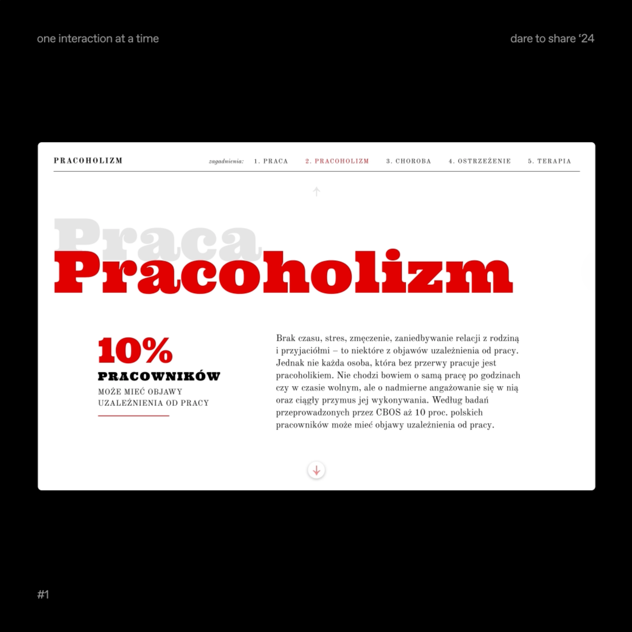 Workaholism and hustle culture animation interaction motion graphics ui website