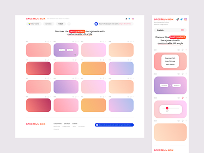 Handpicked colour palettes and gradients app colours ui ux web design