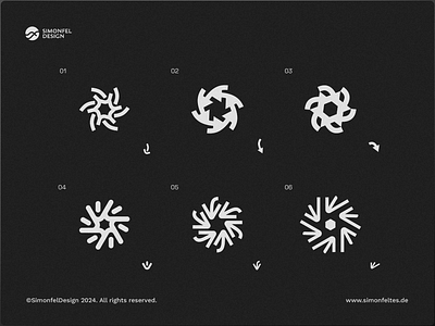 Spiral Arrow Exploration 6 concepts arrow black and white branding bw concentrate condense cycle exploration focus focusing hexagon idea logo ideas logomark many elements minimal multiple concepts recycle spiral