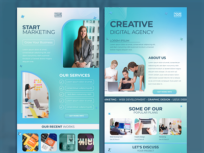 Digital Business Marketing Email Newsletter 3d animation app branding creative design graphic design illustration logo motion graphics ui