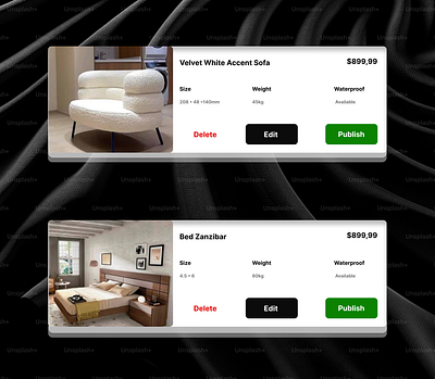 FAurniture design ui