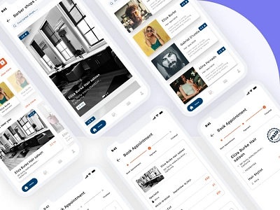 Barber booking app app design app designer barber app barber booking app design clean ui find a plumber find groundsmen app hair cutting finder app mobile app mobile app design mobile app ui plant app salon app service man app traders app website developer