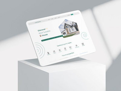 FindMyNest - Online house rent and sale Landing page design home home rent landing page renting sale home ui ux uxui web design