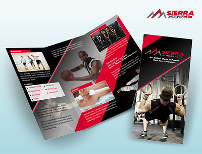 Sierra-Athelete-Club-Brochure-Design branding graphic design ui