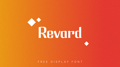 Revard - Free display font branding display font display typeface font font design free free font free typeface logo logo creation logo design modern font typeface typeface design typography