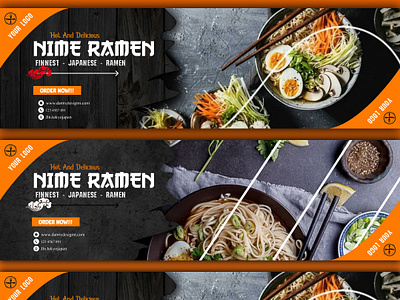 Nime Ramen ( Anime Ramen ) Banner Japanese Food Design branding graphic design
