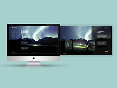 Discover Northern Lights creative website concept website creative design interaction design storytelling ui ux web desing