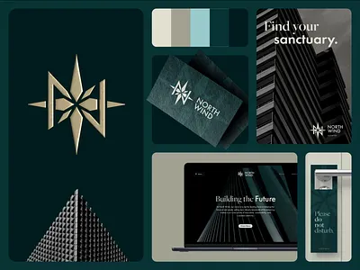 Structural Precision: Crafting North Wind’s Edgy Visual Identity bolddesign brandbuilding brandidentity branding colours constructiondesign edgydesign graphicdesign innovativebranding logo logodesign minimaldesign newagevisuals northwind realestatebranding sharpgraphics typogrpahy visualdesign