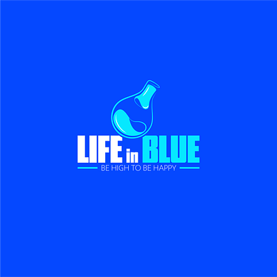 Branding for chemistry teacher - Life in Blue blue brand design branding breaking bad chimical heisenberg illustrator logo motion graphics photoshop