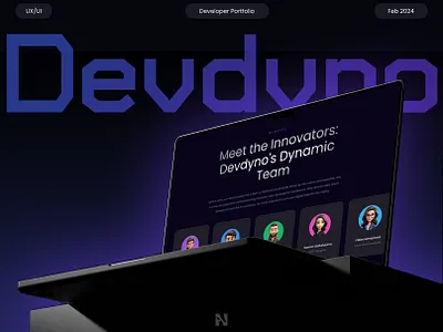 Devdyno | Web Service | Developer Portfolio | Landing Page branding case study design developer developer portfolio figma landing page logo portfolio ui uiux user experience user interface ux web service