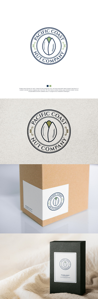 Pacific Coast Nut Company agliculture branding graphic design logo nut nut company pacific