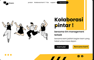 Website kolaborasi animation branding graphic design ui website