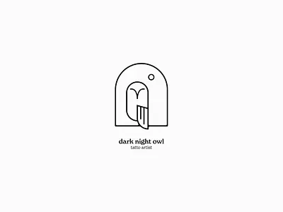 DARK NIGHT OWL art art tattoo artist branding minimal tattoo tattoo artist tattoo studio