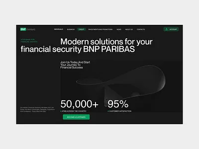 BNP Paribas | Corporate site redesign | UI/UX Design animation design ui ux web