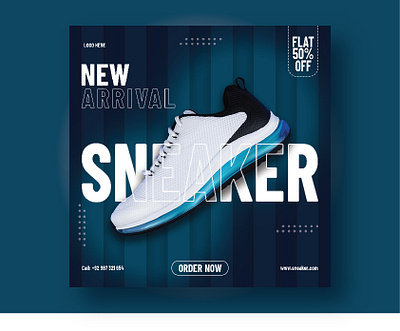 Sneaker poster design graphic design illustrator photoshope poster poster design shoes poster social media post design