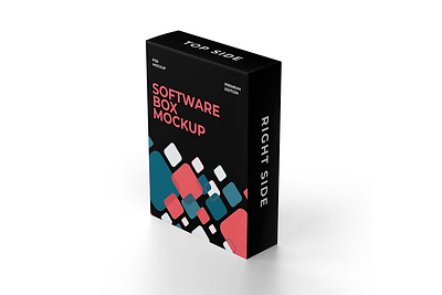 Software Box Packaging Mockup 3d animation branding graphic design logo motion graphics ui